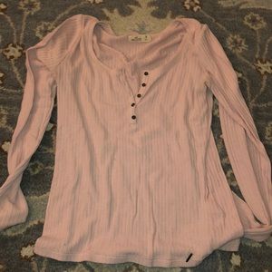 hollister pink long sleeve medium